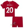 Officiële Voetbalshirt + Korte Broek Liverpool Diogo J. 20 Thuis 2022-23 - Kids